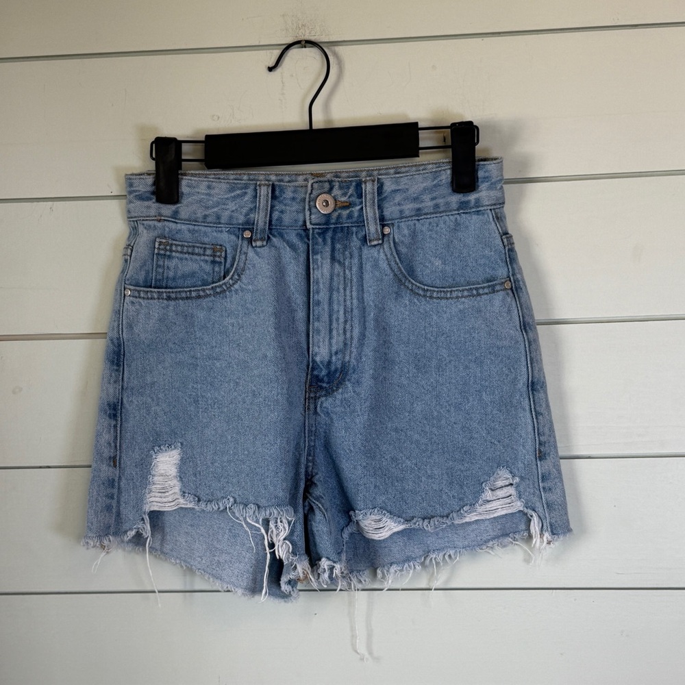 Cotton On high rise ripped blue‎ denim jeans women’s size 2